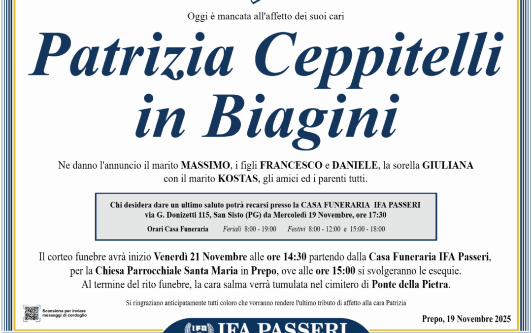 Patrizia Ceppitelli in Biagini