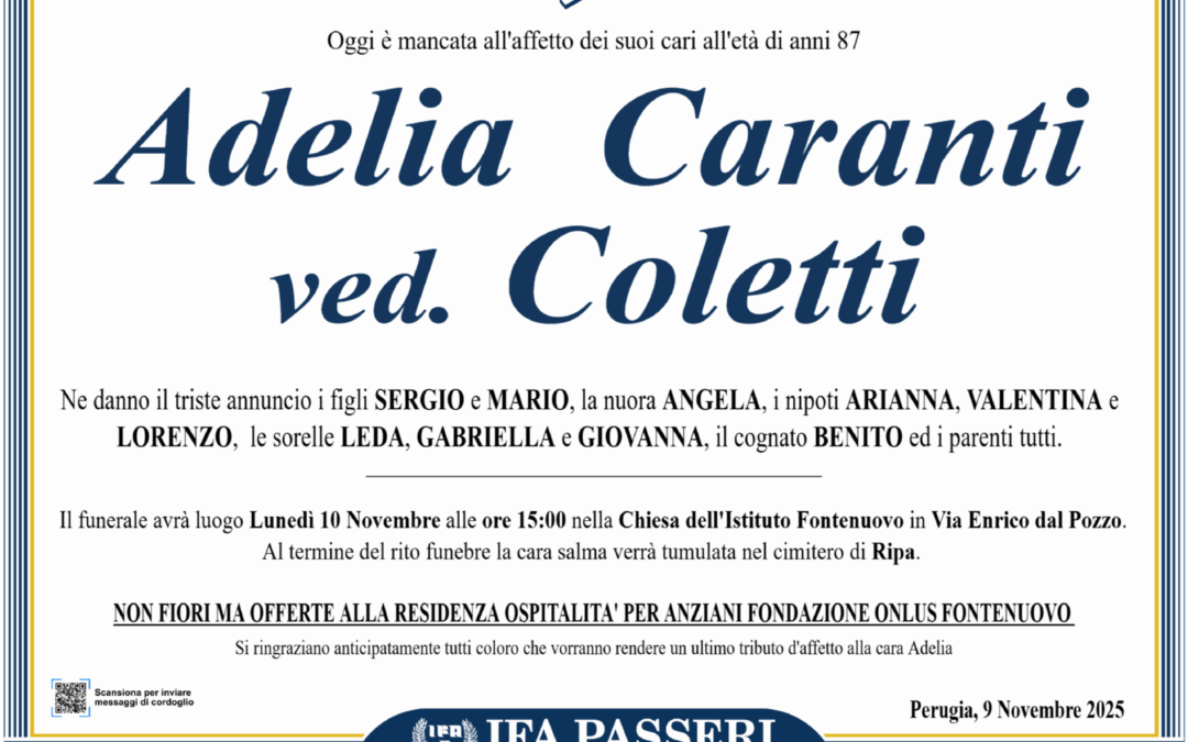 Adelia Caranti ved. Coletti