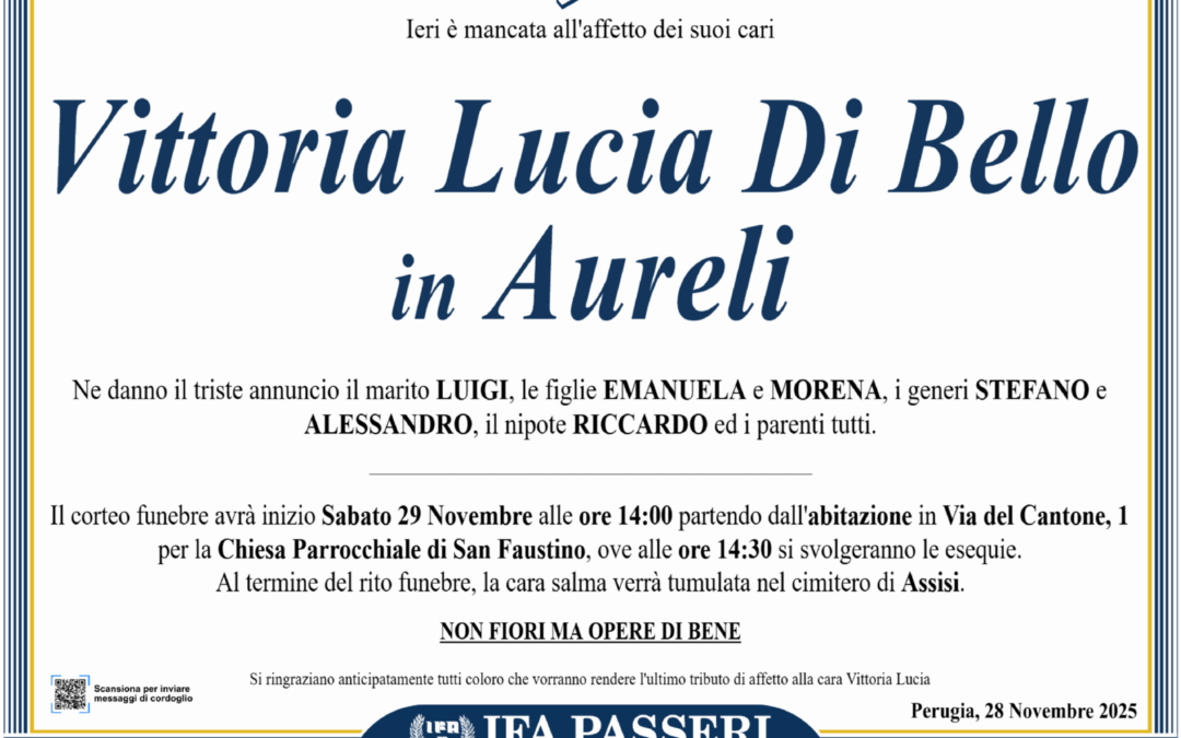 Vittoria Lucia Di Bello in Aureli
