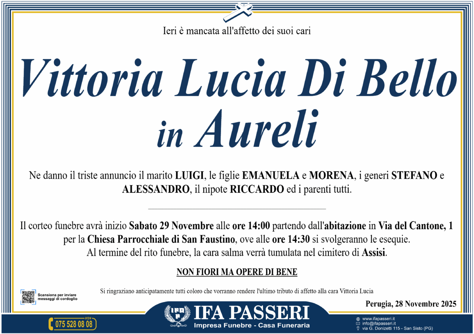 Vittoria Lucia Di Bello in Aureli