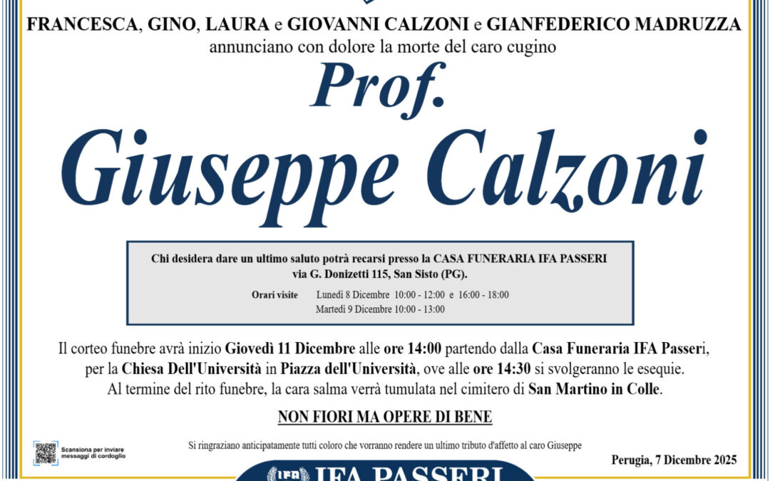 Prof. Giuseppe Calzoni