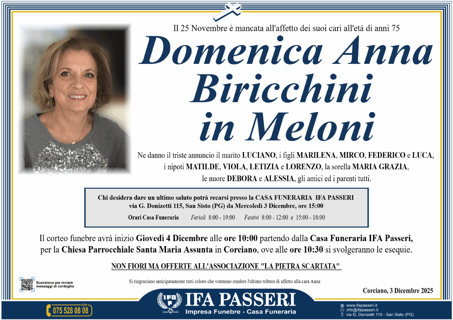 Domenica Anna Biricchini in Meloni