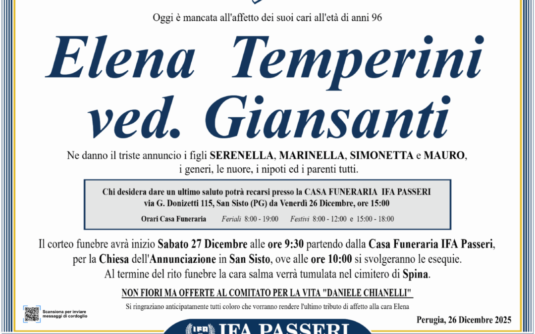 Elena Temperini ved. Giansanti