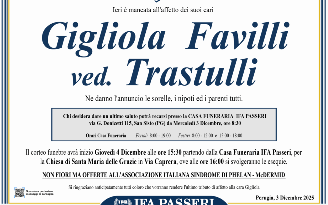 Gigliola Favilli ved. Trastulli