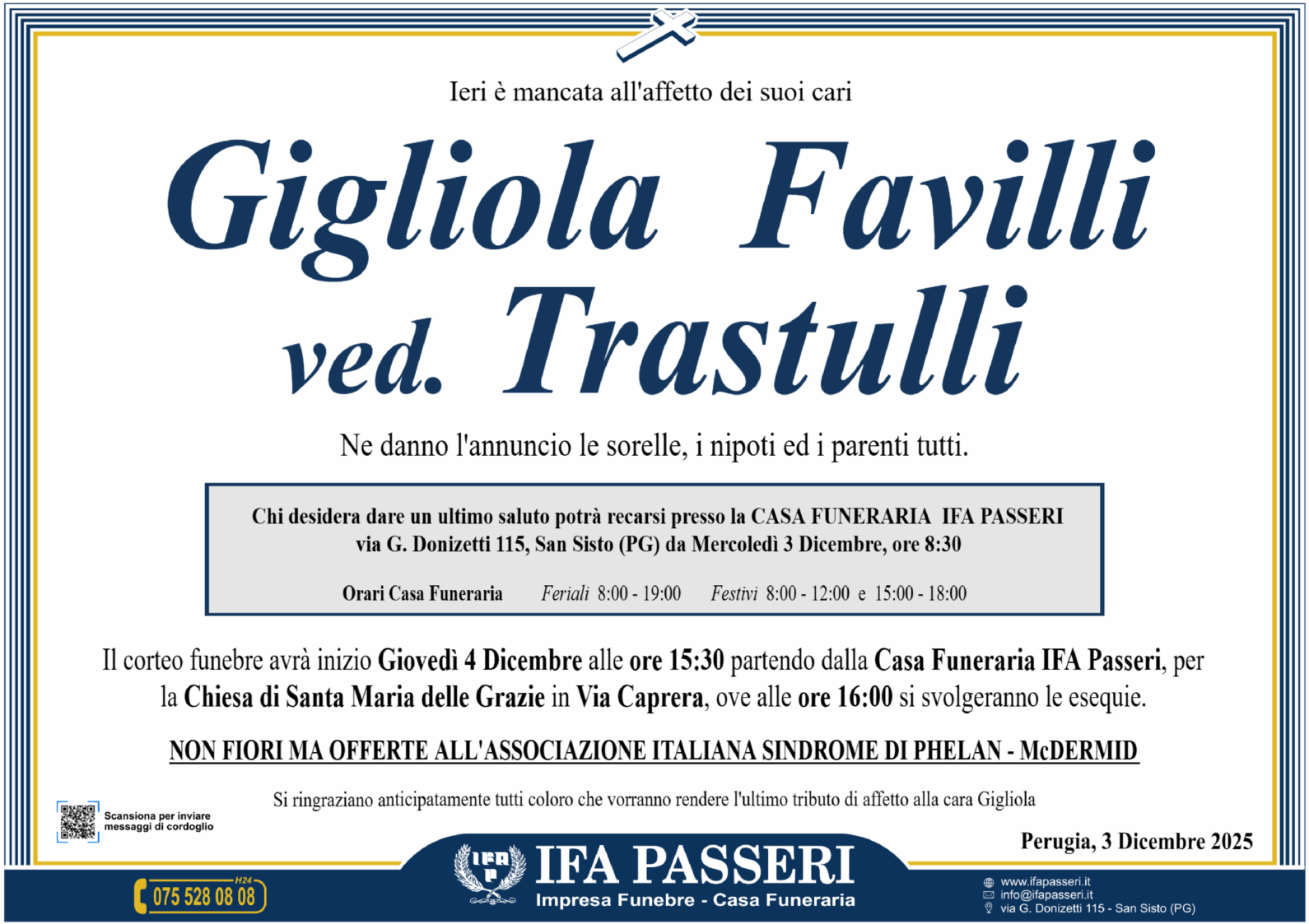 Gigliola Favilli ved. Trastulli