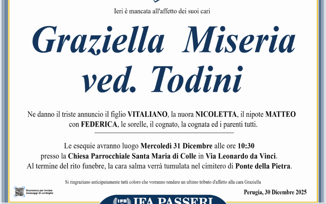 Graziella Miseria ved. Todini