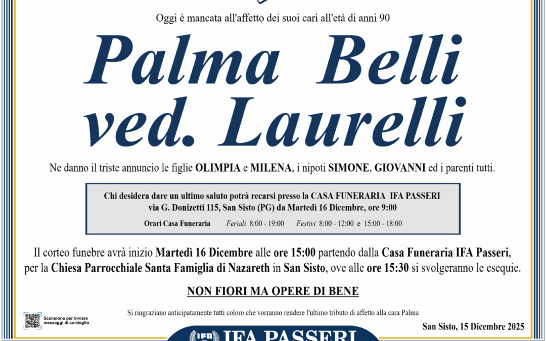 Palma Belli ved. Laurelli