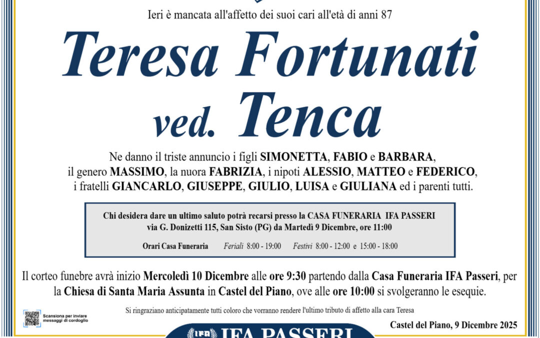 Teresa Fortunati ved. Tenca