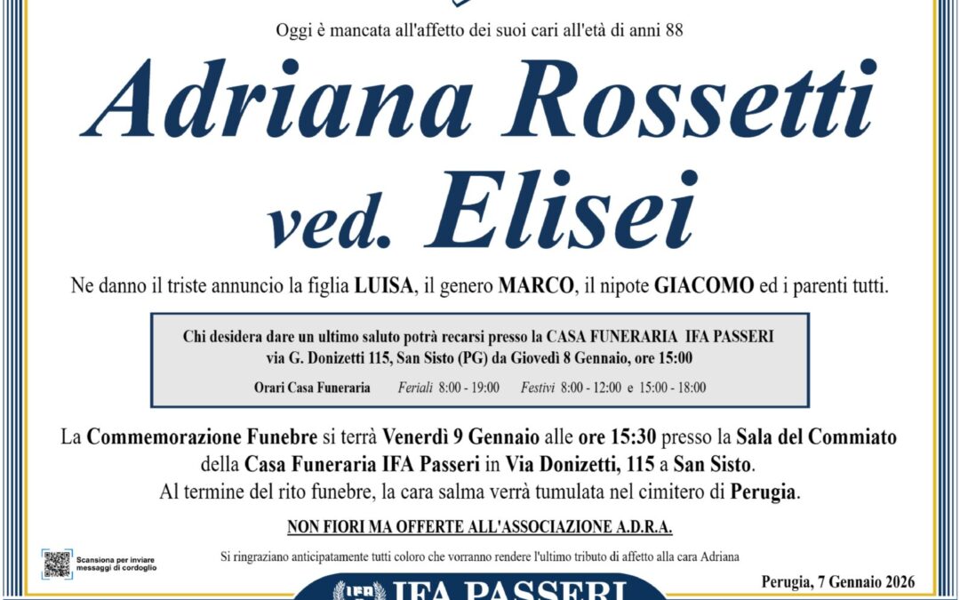 Adriana Rossetti ved. Elisei