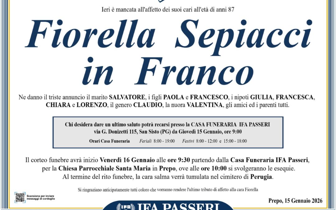 Fiorella Sepiacci in Franco