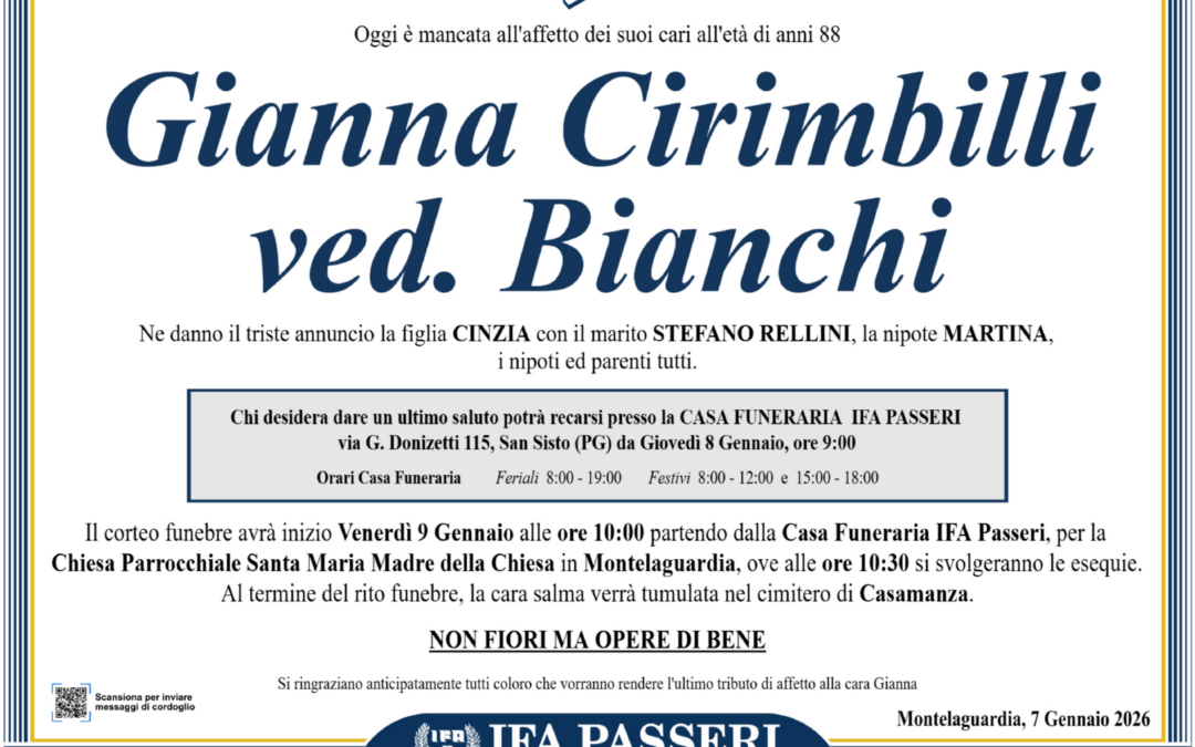 Gianna Cirimbilli ved. Bianchi