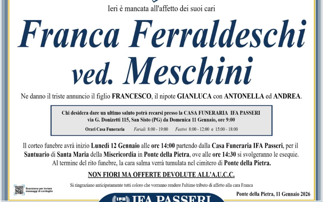 Franca Ferraldeschi ved. Meschini