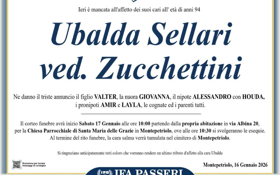 Ubalda Sellari ved. Zucchettini