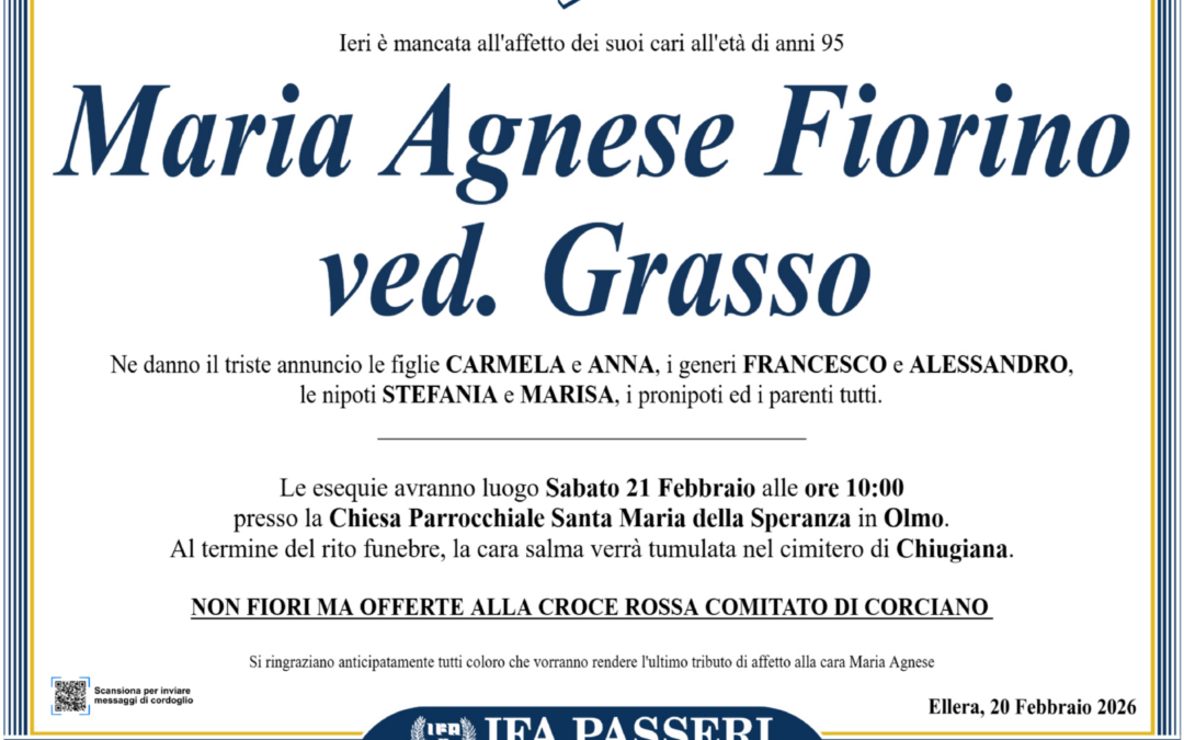 Maria Agnese Fiorino ved. Grasso