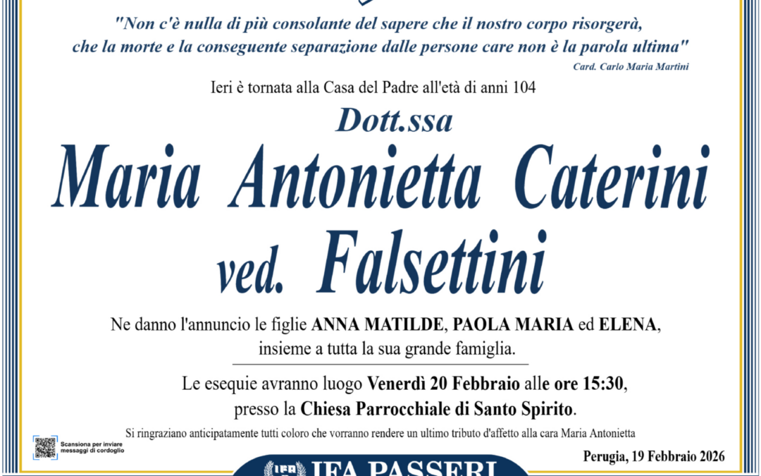 Maria Antonietta Caterini ved. Falsettini