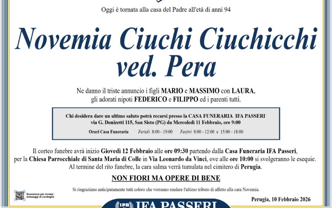 Novemia Ciuchi Ciuchicchi ved. Pera