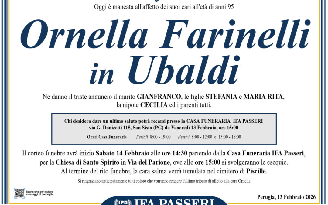 Ornella Farinelli in Ubaldi