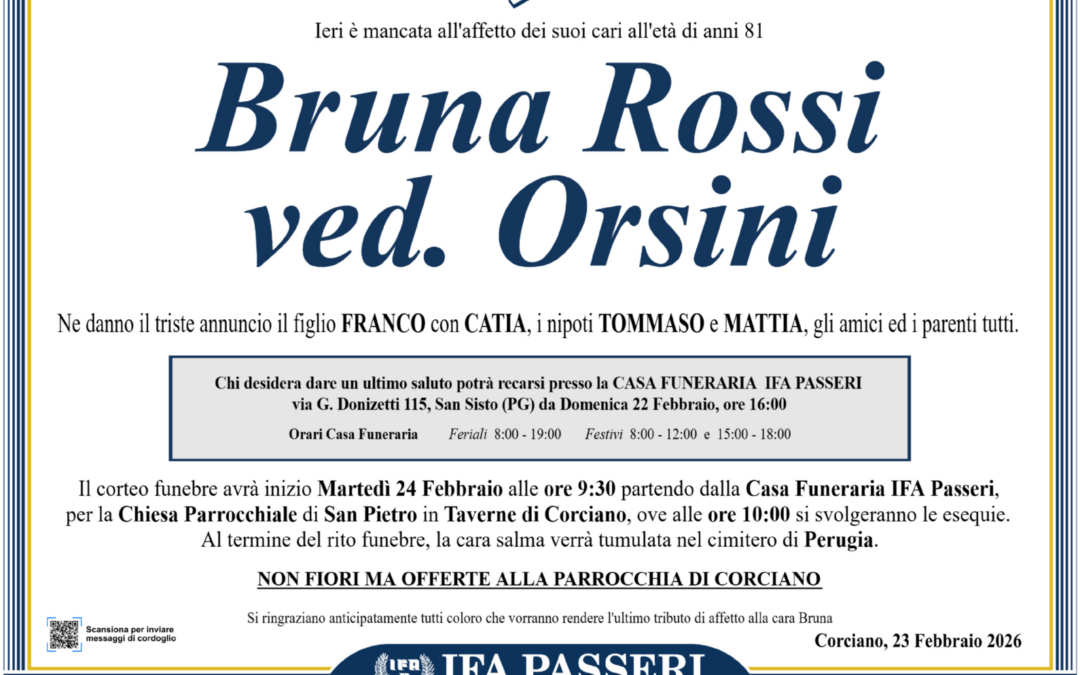 Bruna Rossi ved. Orsini