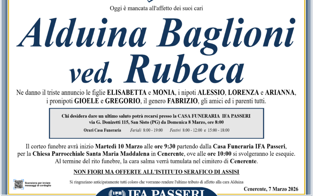 Alduina Baglioni ved. Rubeca