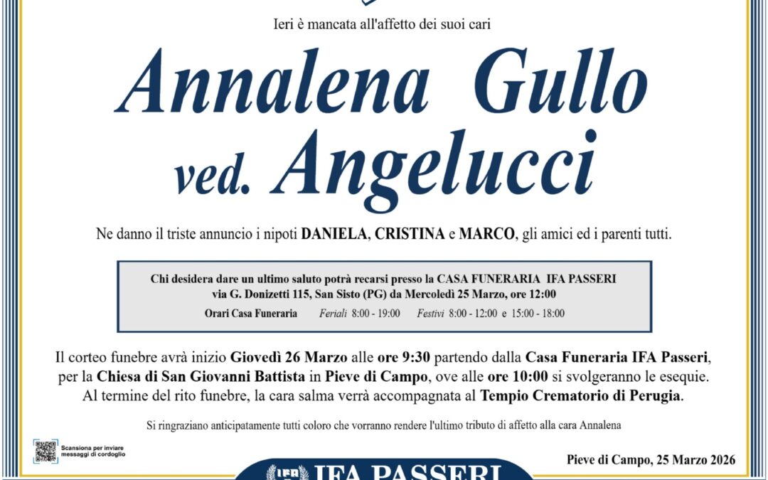 Annalena Gullo ved. Angelucci