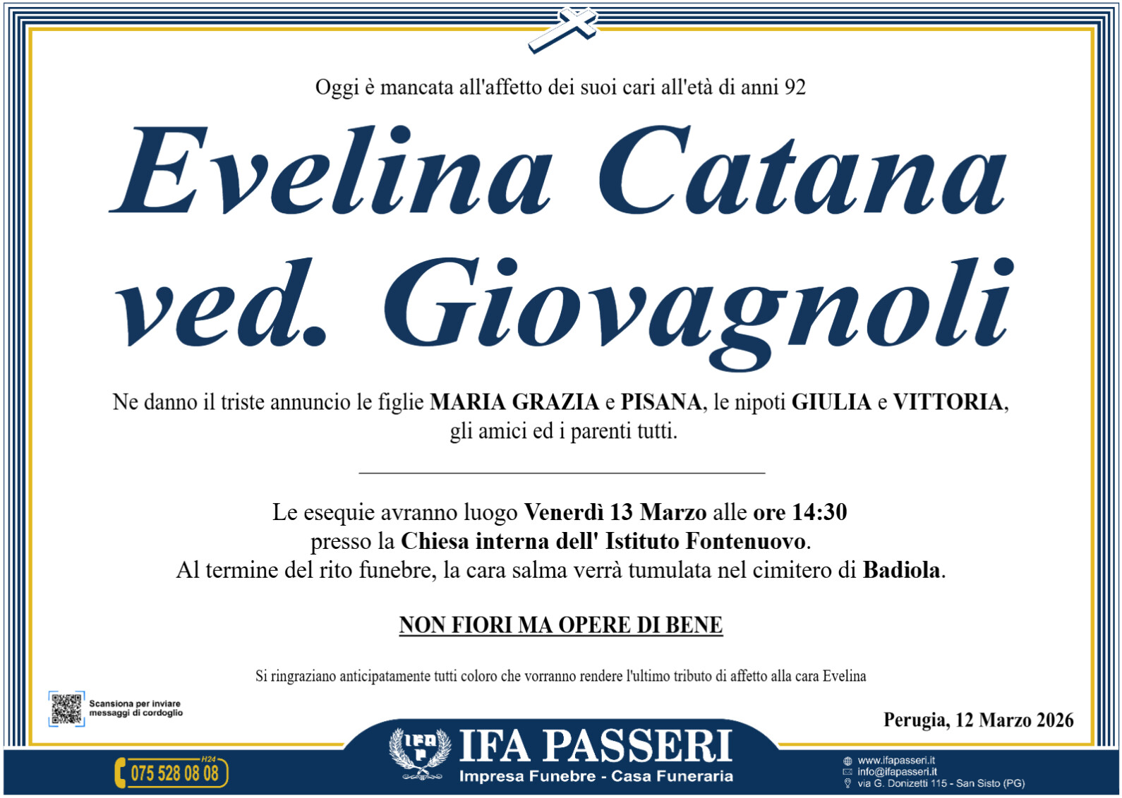 Evelina Catana ved. Giovagnoli