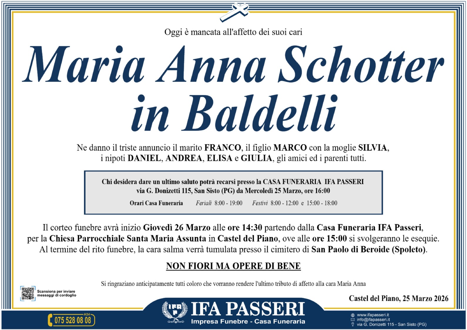 Maria Anna Schotter in Baldelli
