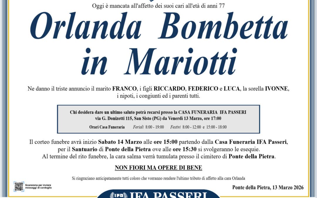 Orlanda Bombetta in Mariotti