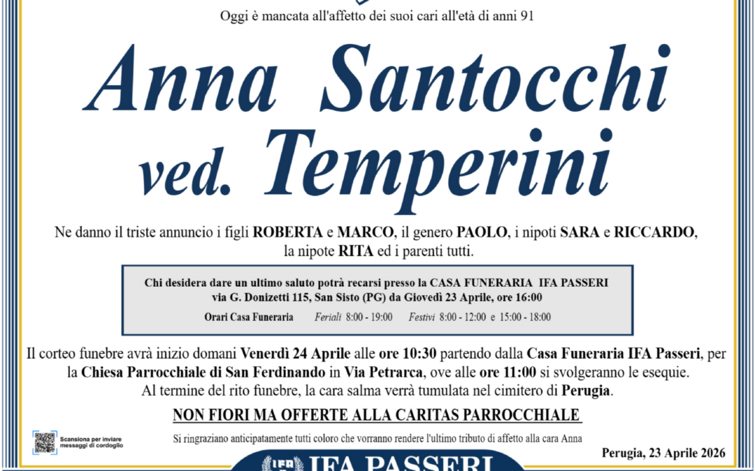 Anna Santocchi ved. Temperini