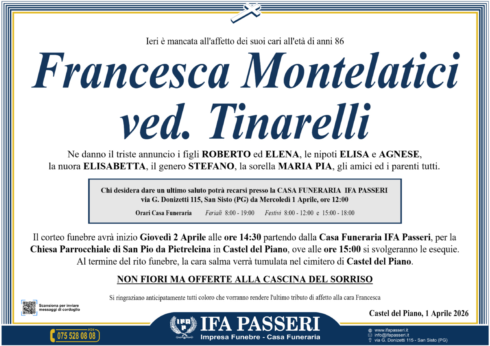 Francesca Montelatici ved. Tinarelli