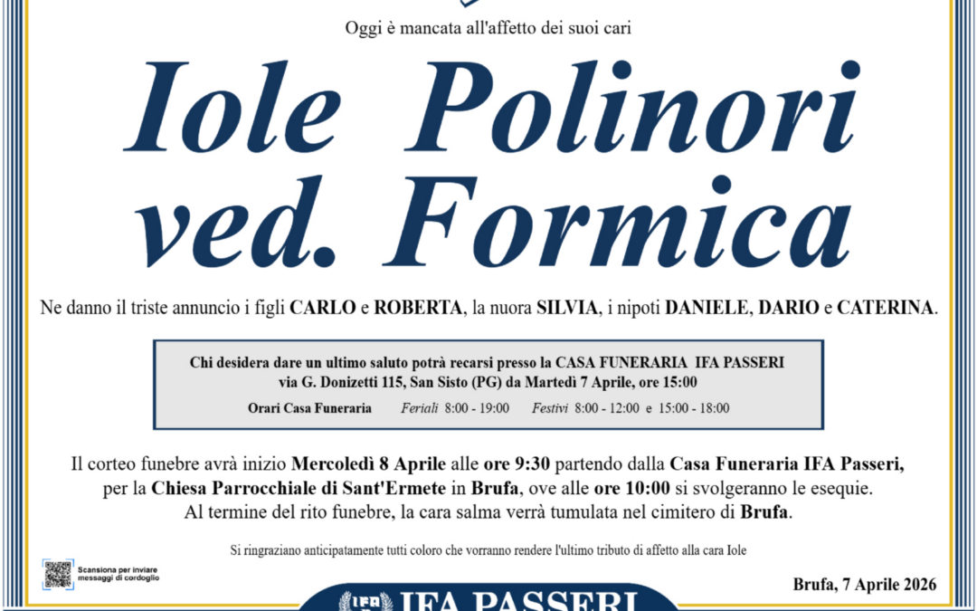Iole Polinori ved. Formica
