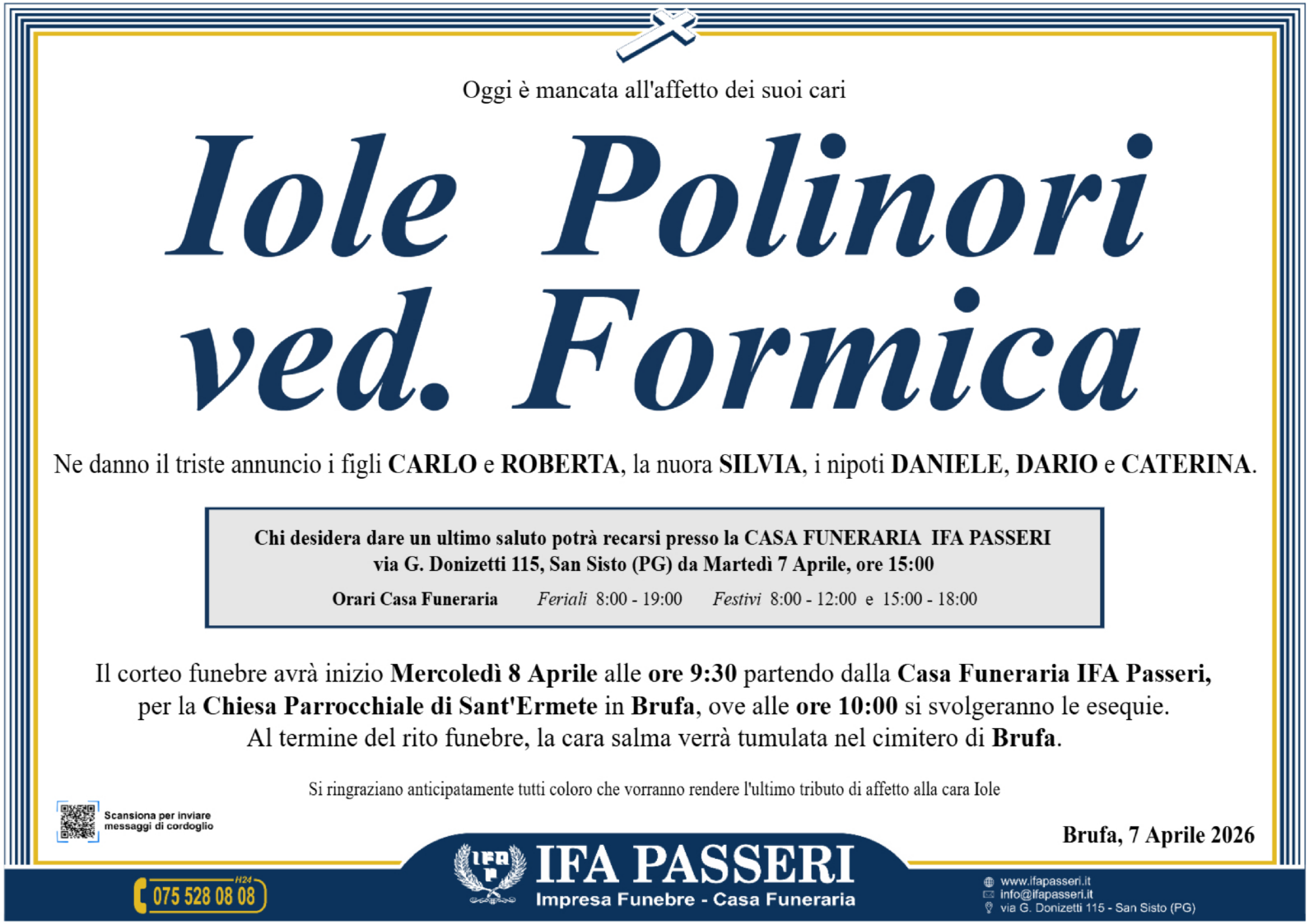 Iole Polinori ved. Formica