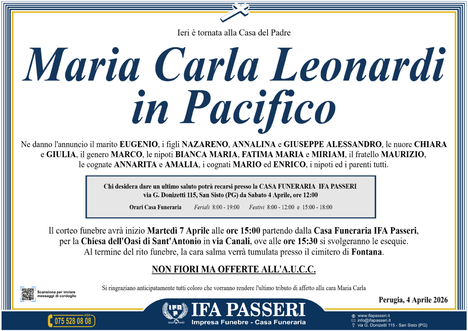 Maria Carla Leonardi in Pacifico