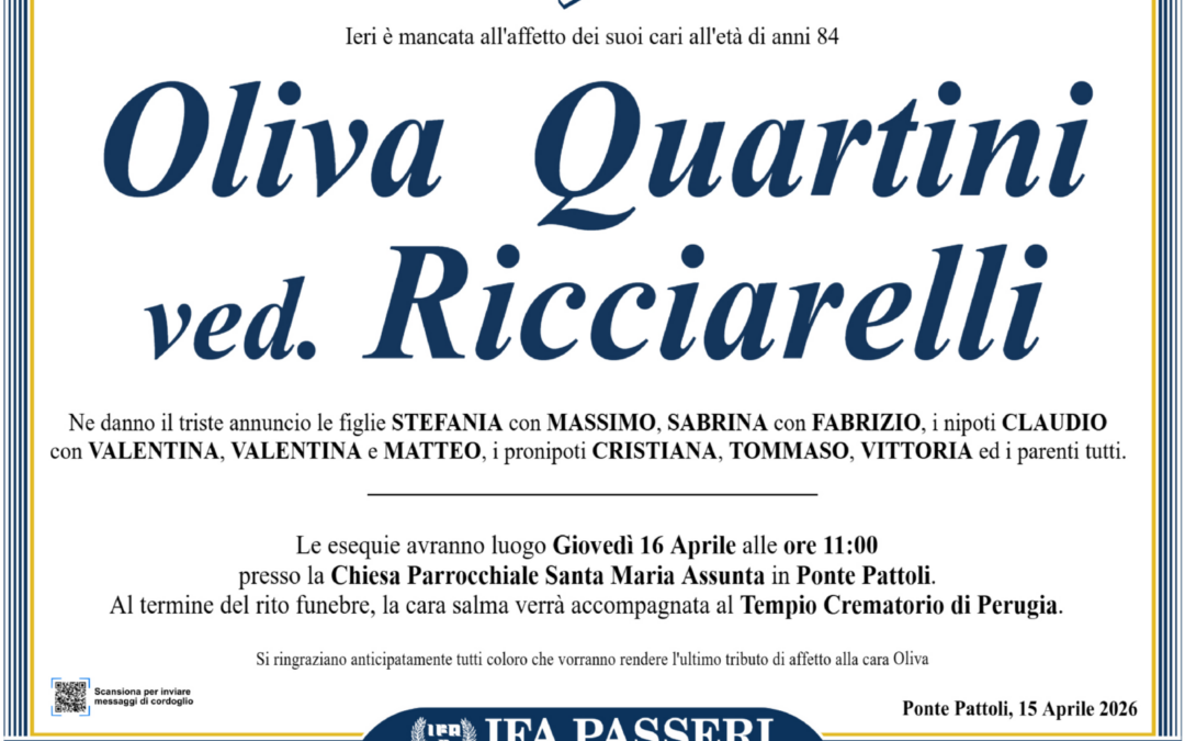 Oliva Quartini ved. Ricciarelli