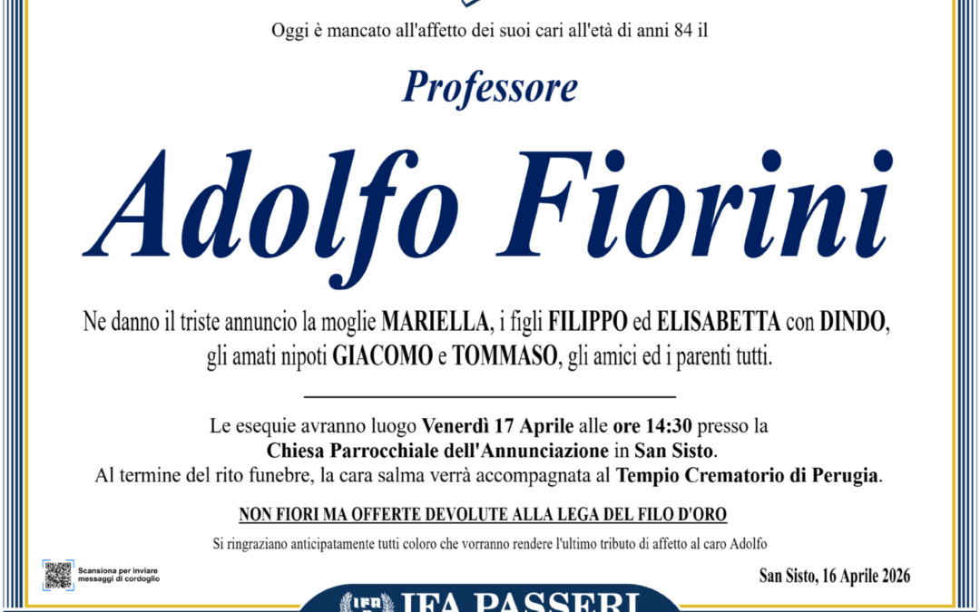 Professore Adolfo Fiorini