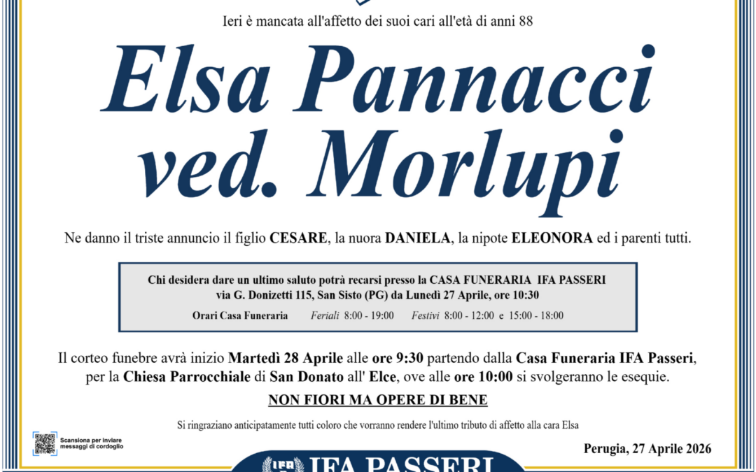 Elsa Pannacci ved. Morlupi
