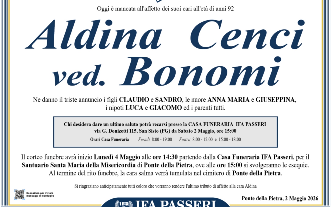 Aldina Cenci ved. Bonomi