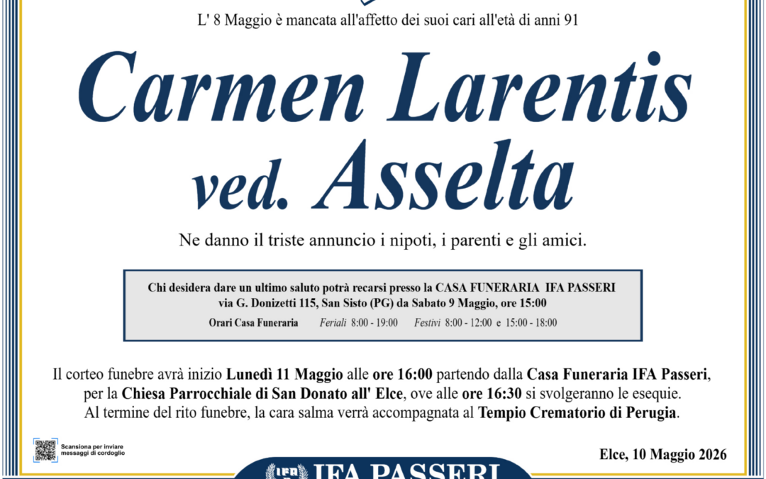 Carmen Larentis ved. Asselta