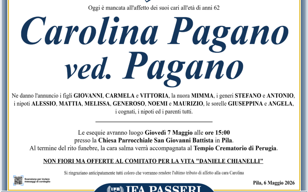 Carolina Pagano ved. Pagano