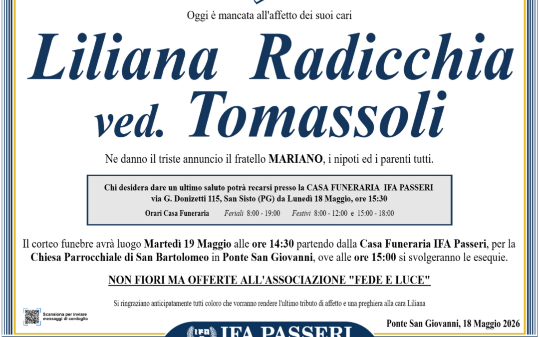 Liliana Radicchia ved. Tomassoli