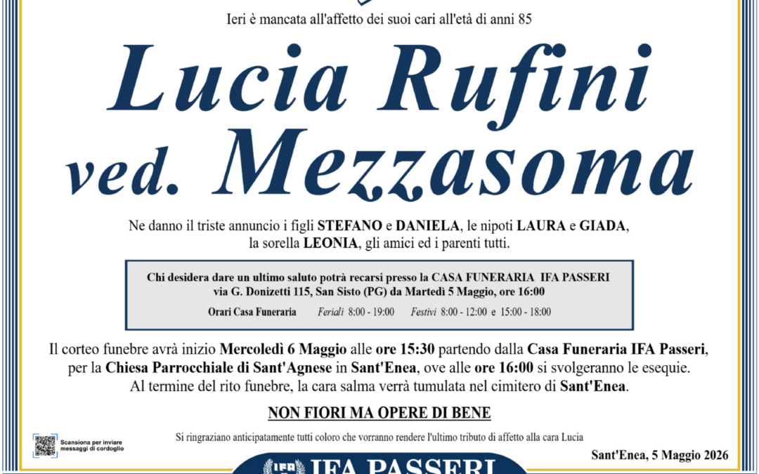 Lucia Rufini ved. Mezzasoma