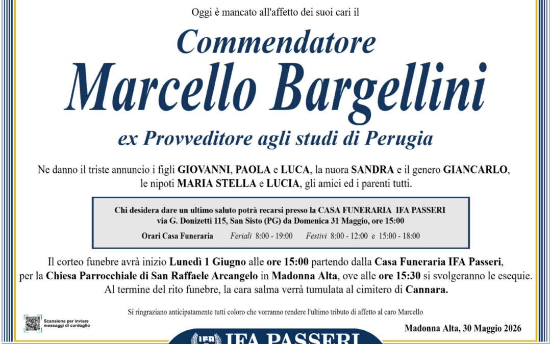 Commendatore Marcello Bargellini