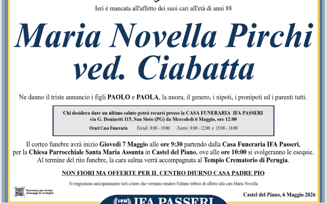 Maria Novella Pirchi ved. Ciabatta
