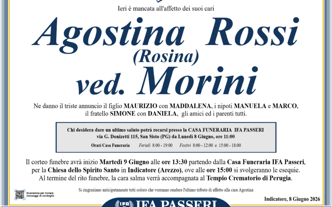 Agostina (Rosina) Rossi ved. Morini