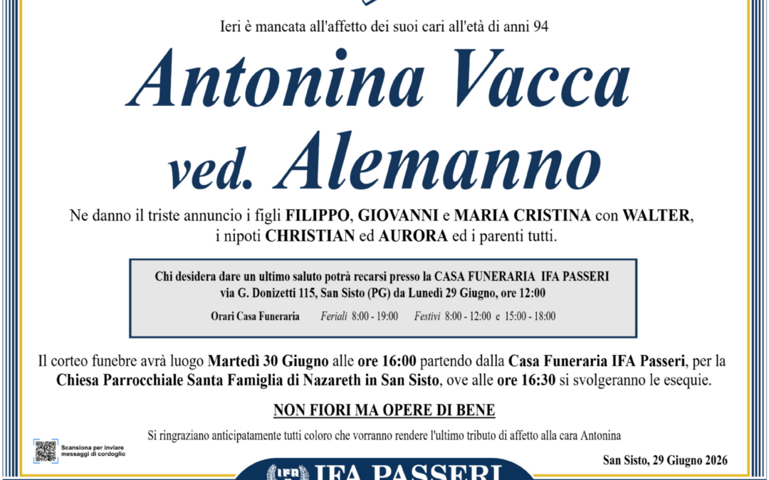 Antonina Vacca ved. Alemanno