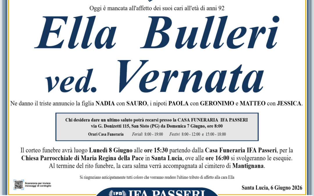Ella Bulleri ved. Vernata