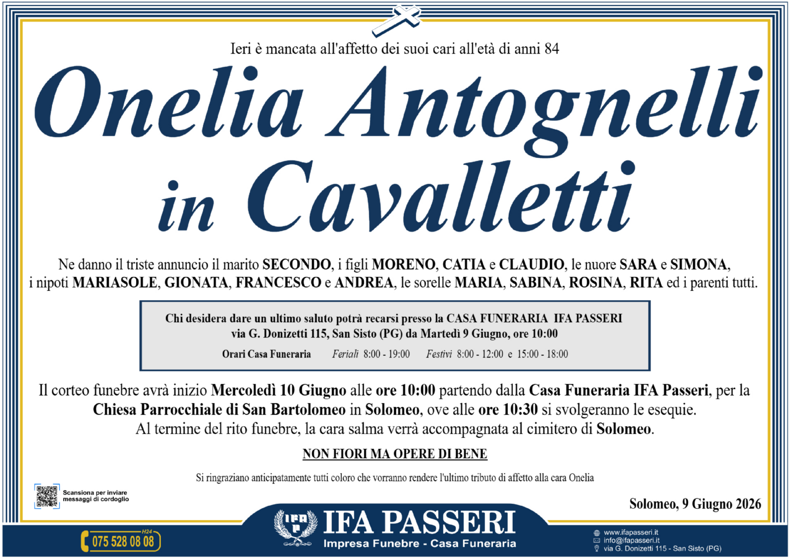 Onelia Antognelli in Cavalletti