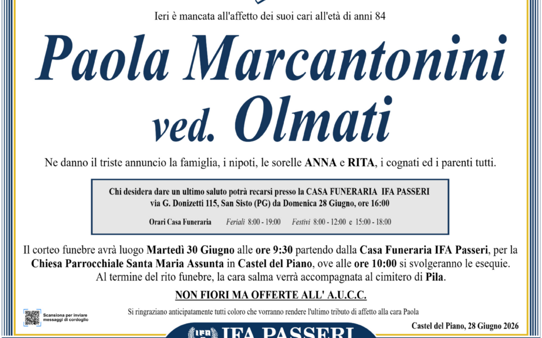 Paola Marcantonni ved. Olmati