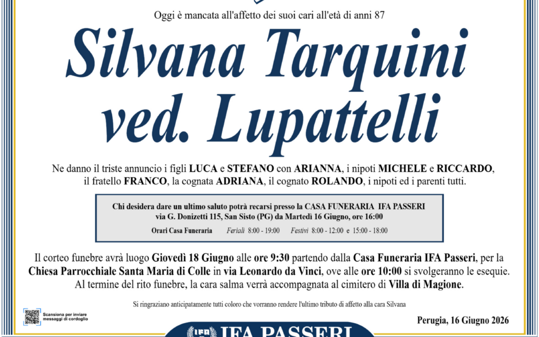 Silvana Tarquini ved. Lupattelli