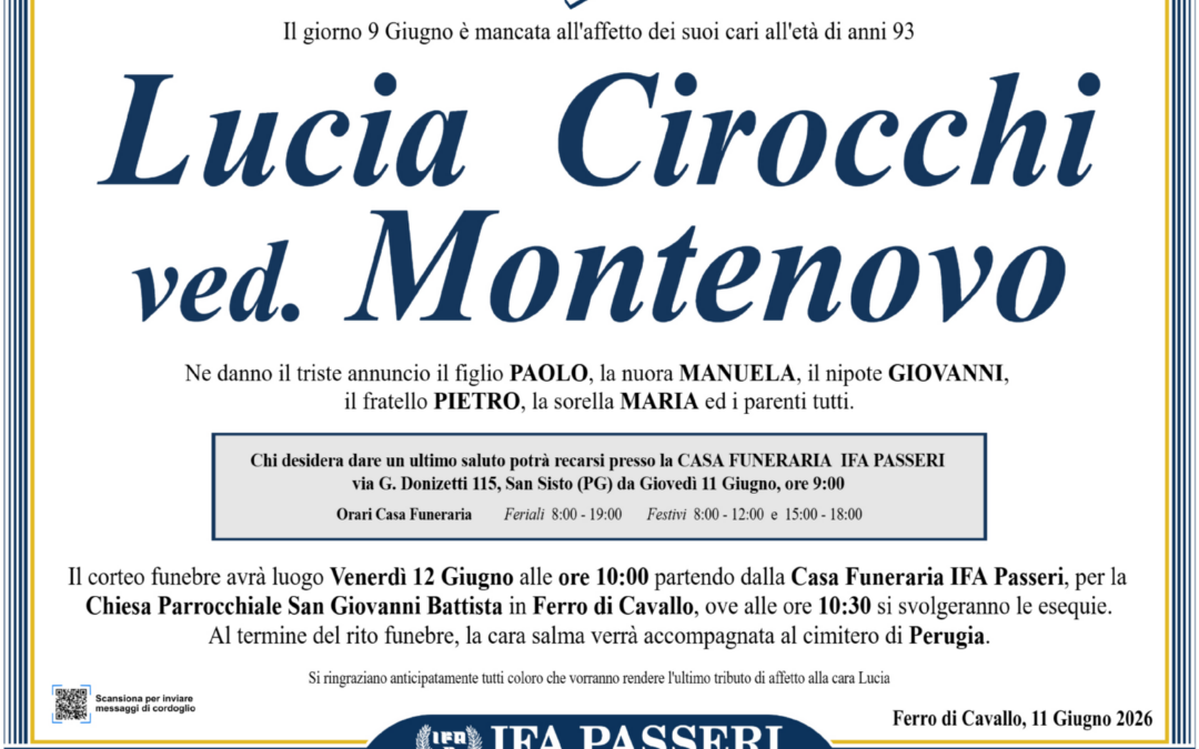 Lucia Cirocchi ved. Montenovo