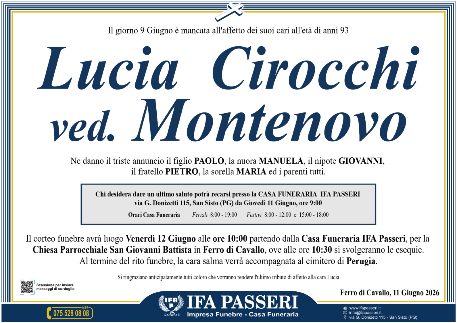 Lucia Cirocchi ved. Montenovo